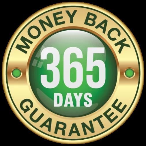 365 day money back guarantee badge
